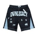 OWNLEGACY DENIM BLACK JEAN SHORTS