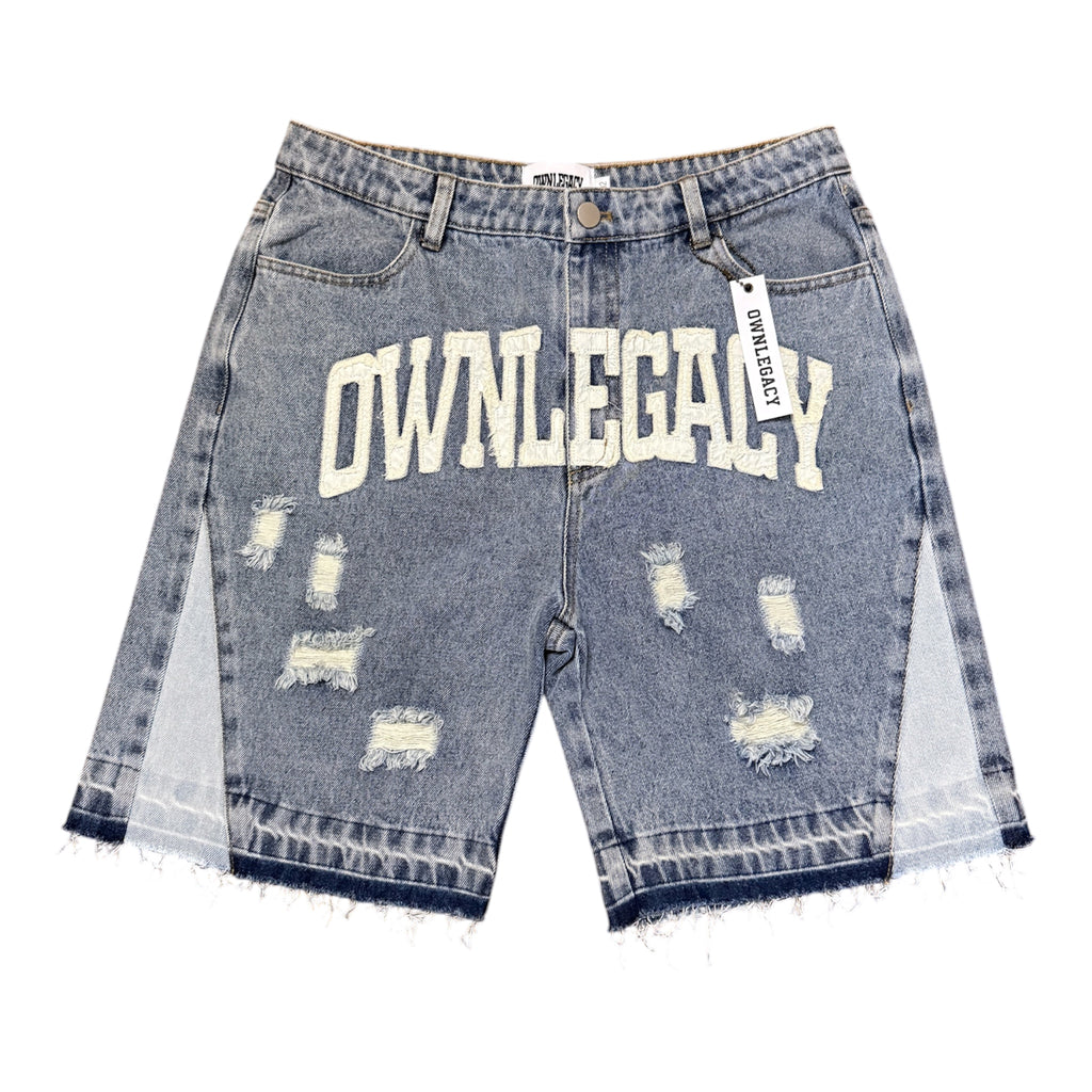 OWNLEGACY DENIM BLUE JEAN SHORTS