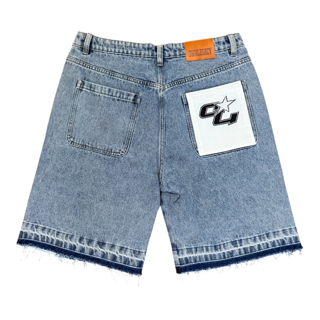 OWNLEGACY DENIM BLUE JEAN SHORTS
