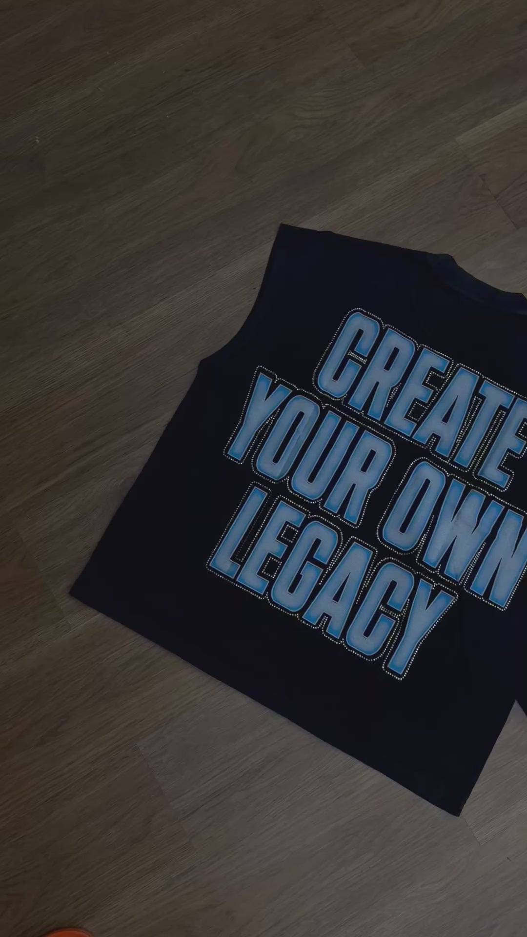 OWNLEGACY BLACK SLEEVELESS SHIRT